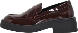 ONLY lak loafers donkerbruin