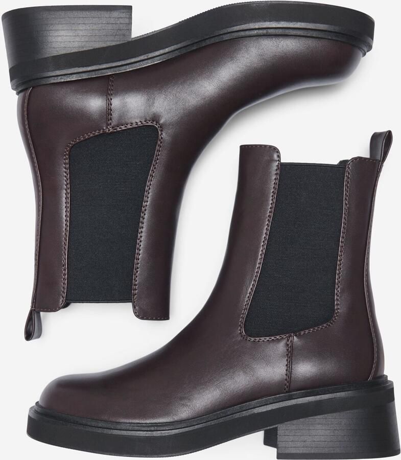 ONLY Chelsea boots chocoladebruin - Foto 3
