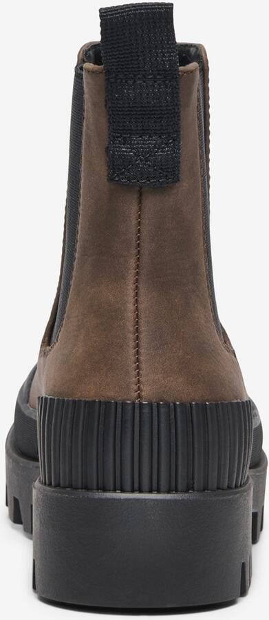 ONLY Chelsea boots 'ONLBUZZ-2' bruin zwart - Foto 5
