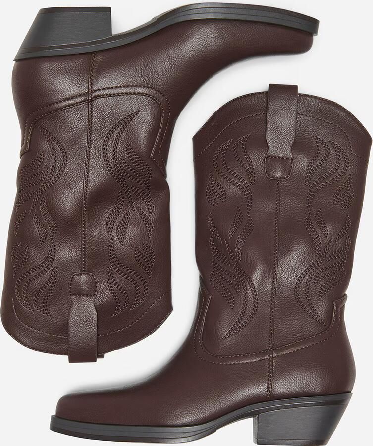 ONLY Cowboylaarzen 'ONLBronco-8' chocoladebruin - Foto 5
