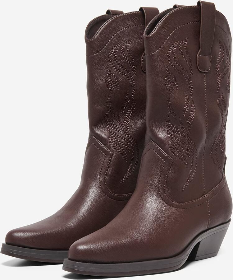 ONLY Cowboylaarzen 'ONLBronco-8' chocoladebruin - Foto 6