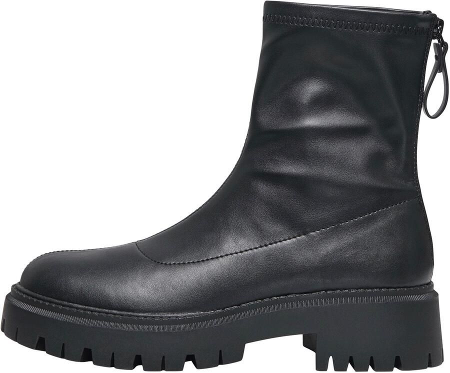 ONLY Onllizzo-1 Zipper Sock Boot enkelboots zwart