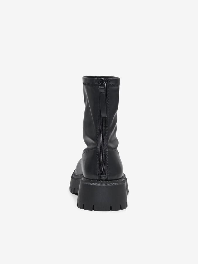 ONLY Onllizzo-1 Zipper Sock Boot enkelboots zwart - Foto 2