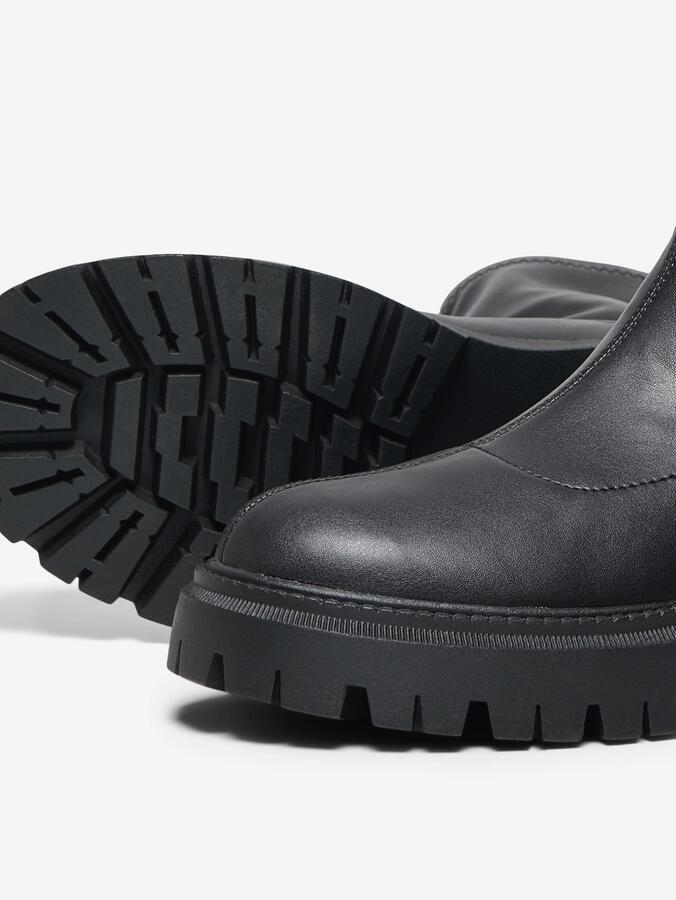 ONLY Onllizzo-1 Zipper Sock Boot enkelboots zwart - Foto 3