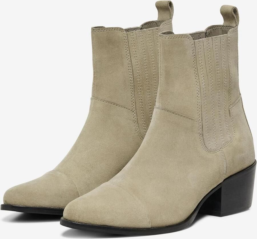 ONLY Laarzen beige zwart - Foto 3