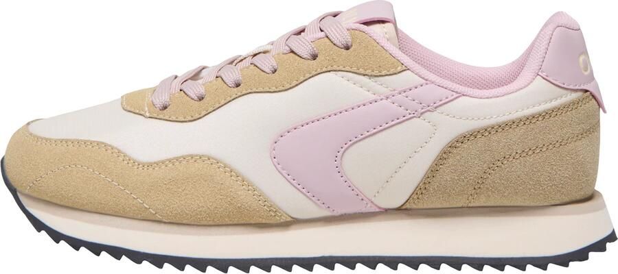 ONLY Sneakers laag beige lichtbeige rosa