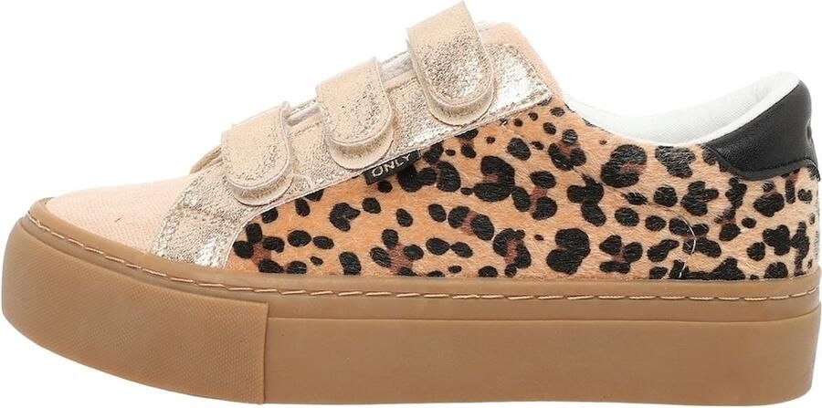 ONLY Sneakers laag 'ONLDONNA' beige crème bruin zwart