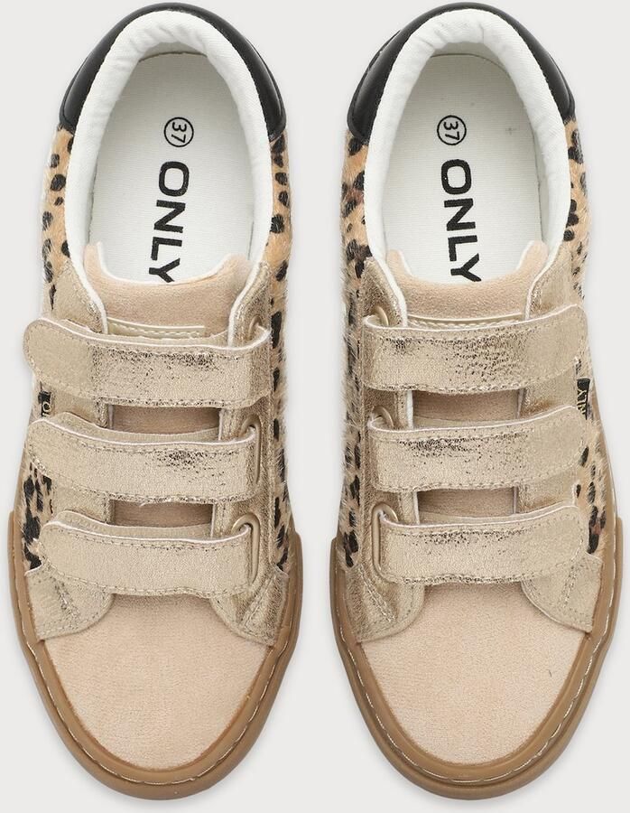 ONLY Sneakers laag 'ONLDONNA' beige crème bruin zwart - Foto 3