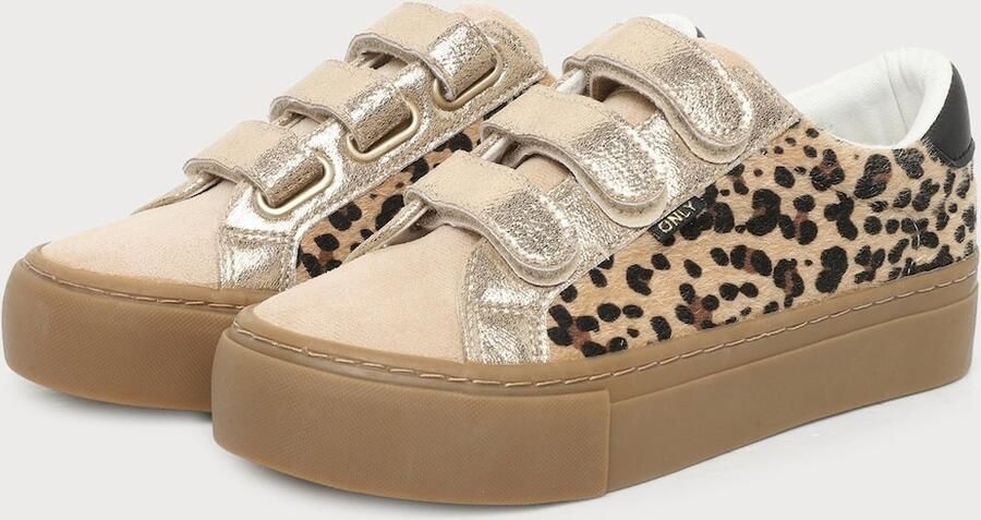 ONLY Sneakers laag 'ONLDONNA' beige crème bruin zwart - Foto 4