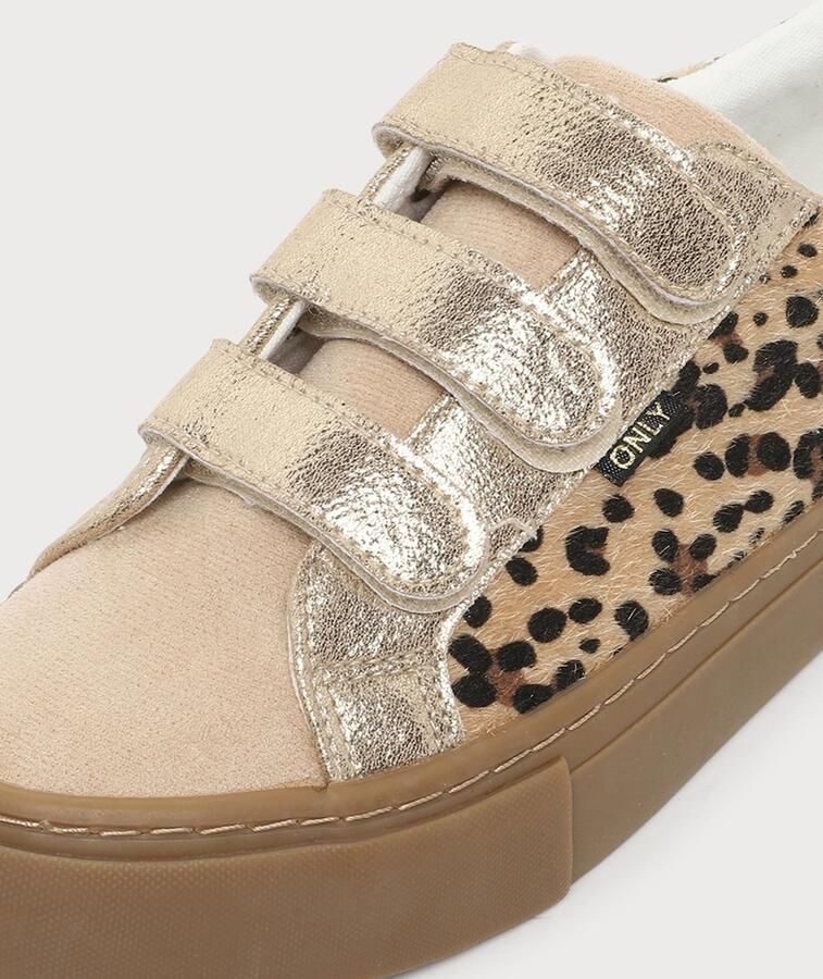 ONLY Sneakers laag 'ONLDONNA' beige crème bruin zwart - Foto 2