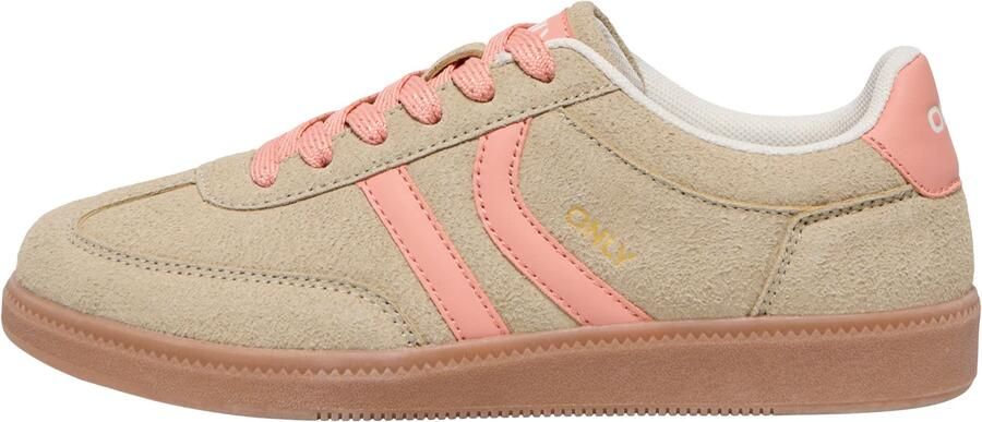ONLY Sneakers laag 'ONLLydie' beige koraal