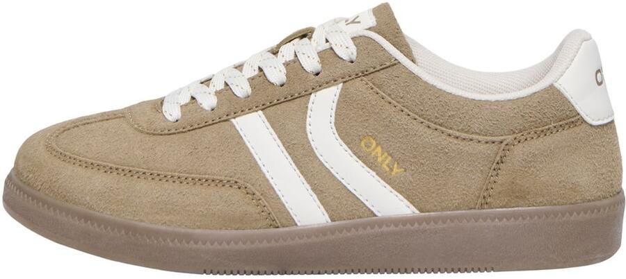 ONLY Sneakers laag 'ONLLydie' taupe wit