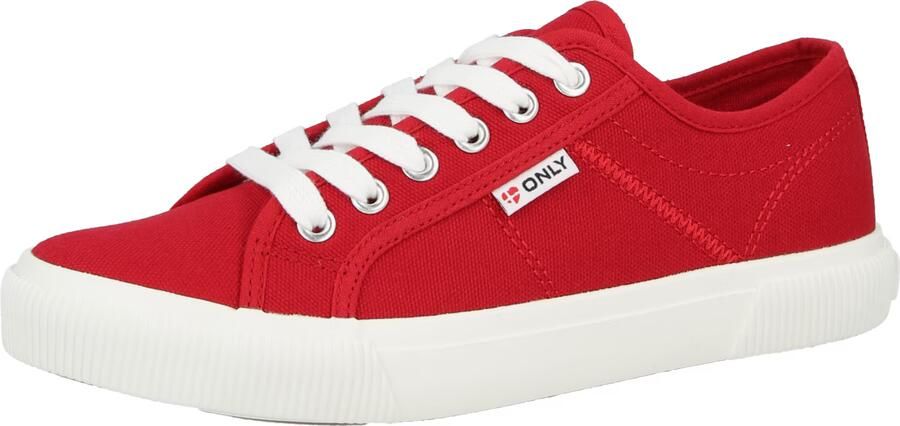 ONLY Sneakers laag 'ONLNICOLA' rood