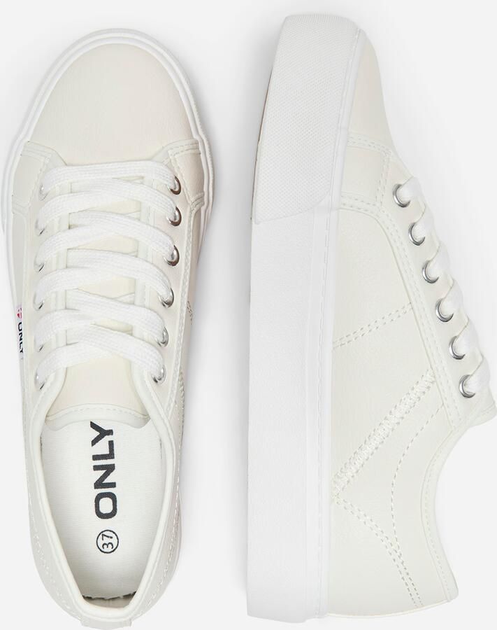 ONLY Onlnoomi Pu Platform Sneaker sneakers wit - Foto 5