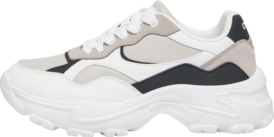 ONLY Sneakers laag 'ONLSALLY' lichtgrijs zwart wit