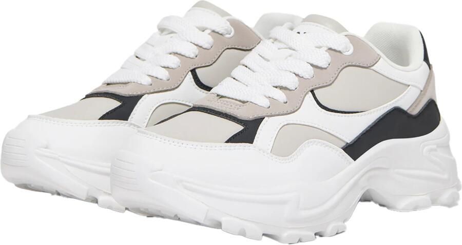 ONLY Sneakers laag 'ONLSALLY' lichtgrijs zwart wit - Foto 5
