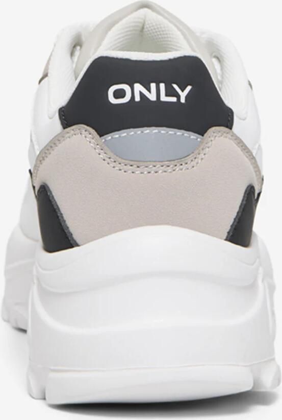 ONLY Sneakers laag 'ONLSALLY' lichtgrijs zwart wit - Foto 4