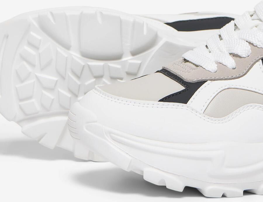 ONLY Sneakers laag 'ONLSALLY' lichtgrijs zwart wit - Foto 3