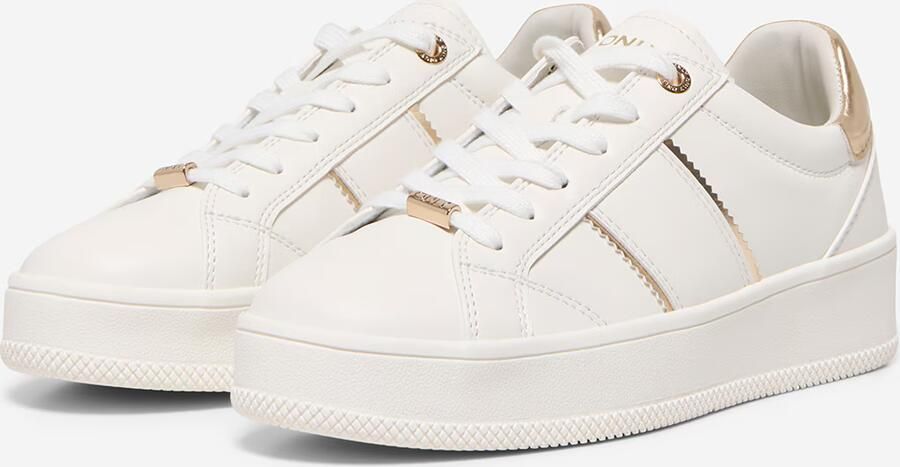 ONLY Sneakers laag 'ONLSKYLER-1' goud wit - Foto 4