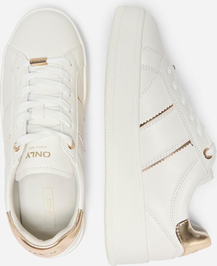 ONLY Sneakers laag 'ONLSKYLER-1' goud wit - Foto 2