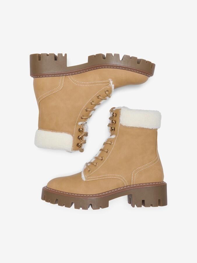 ONLY Veterlaarsjes 'ONLBETTY-11' crème camel - Foto 4