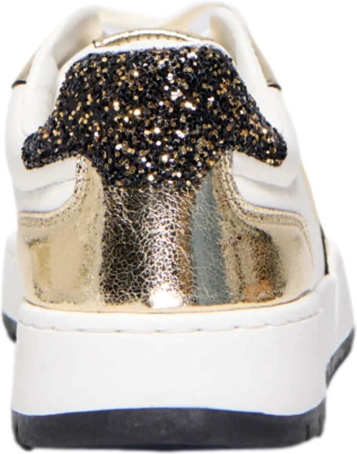 ONLY SHOES Sneakers laag 'Swift' bruin geel wit - Foto 4