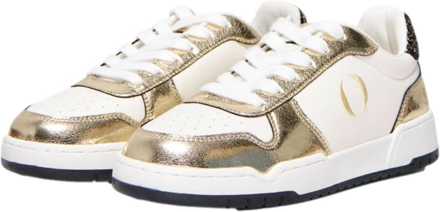 ONLY SHOES Sneakers laag 'Swift' bruin geel wit - Foto 5