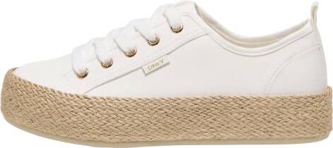 ONLY Onlida-1 Lace Up Espadrille Sneaker Noos sneakers wit - Foto 4