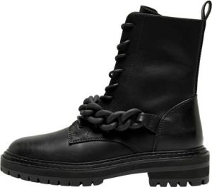 ONLY ONLBETH veterboots met ketting zwart
