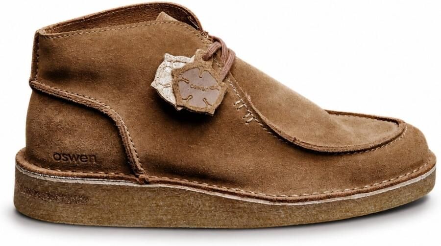 Oswen Veterlaarzen 'Ewaldi Suede Boot' kastanjebruin
