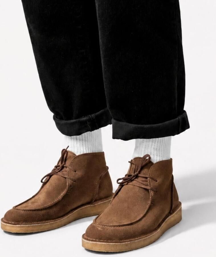 Oswen Veterlaarzen 'Ewaldi Suede Boot' kastanjebruin - Foto 3