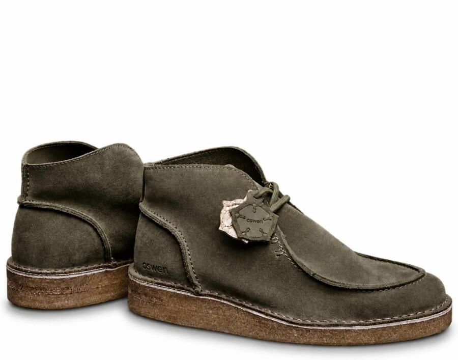 Oswen Veterlaarzen 'Ewaldi Suede Boot' olijfgroen - Foto 5
