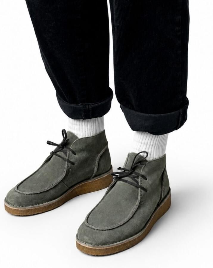 Oswen Veterlaarzen 'Ewaldi Suede Boot' olijfgroen - Foto 4