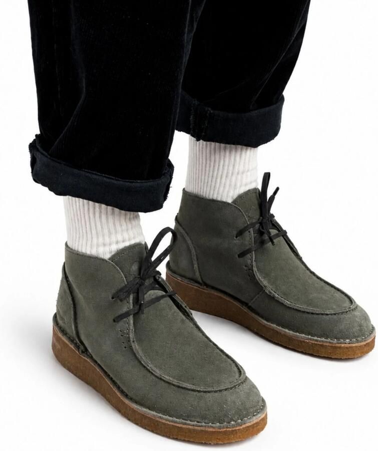 Oswen Veterlaarzen 'Ewaldi Suede Boot' olijfgroen - Foto 3
