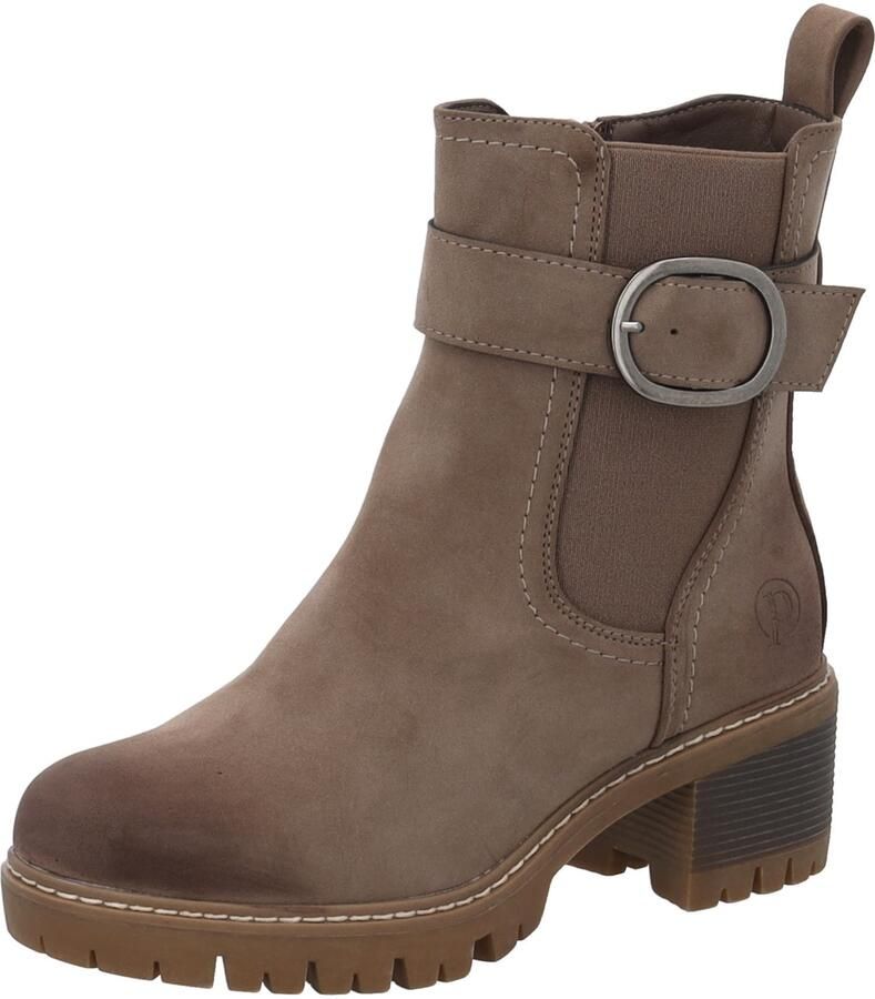 Palado Enkellaarsjes ' Trafina' taupe