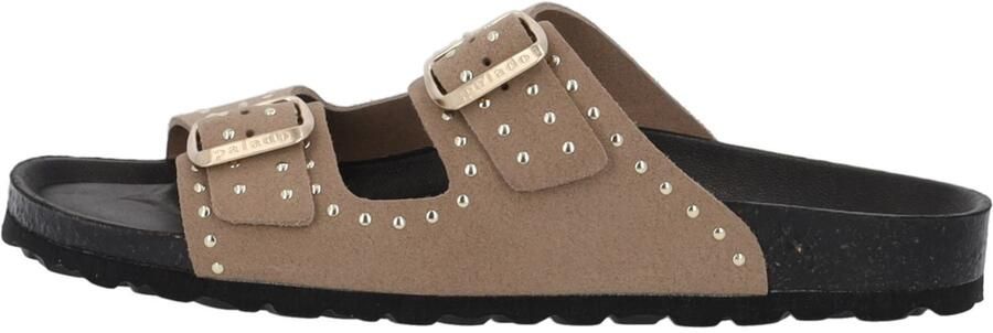 Palado Muiltjes ' Elaha Rivet Velours Premium Leather' beige - Foto 6