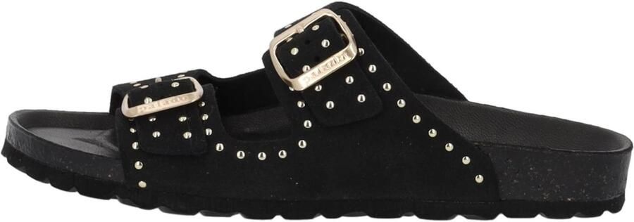 Palado Muiltjes ' Elaha Rivet Velours Premium Leather' zwart - Foto 6