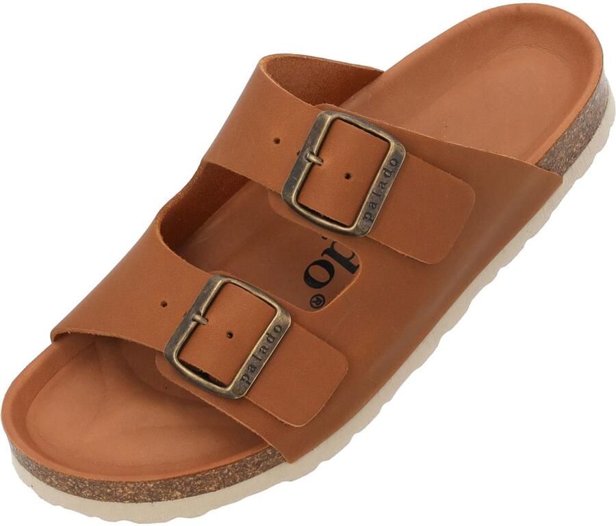 Palado Muiltjes ' Korfu Oiled Premium Leather' bruin
