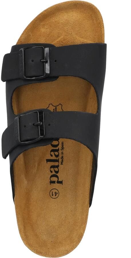 Palado Muiltjes ' Korfu Oiled Premium Leather Herren' zwart - Foto 4