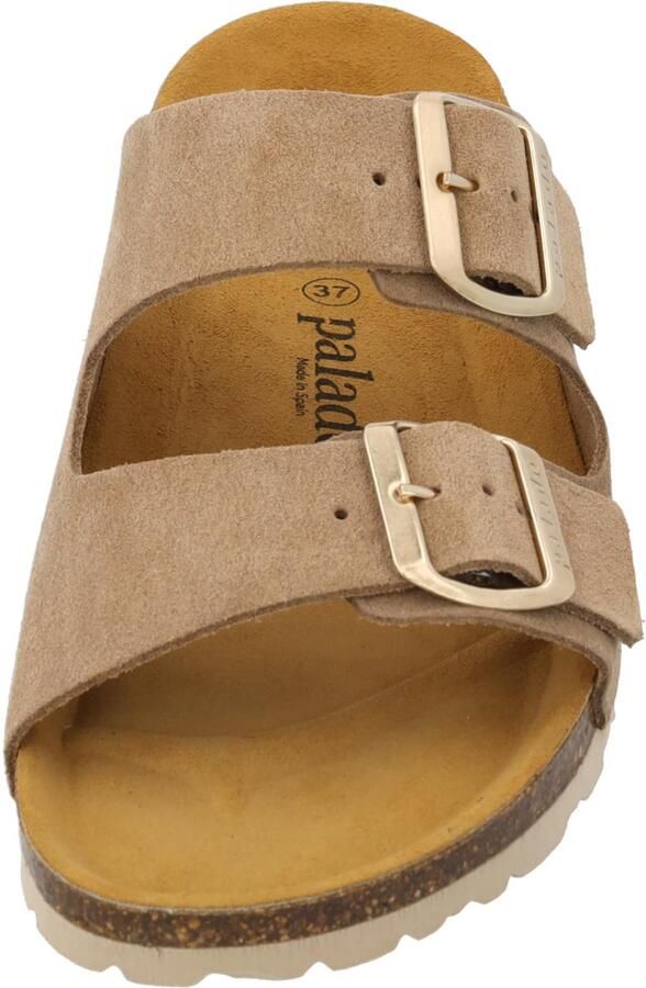 Palado Muiltjes ' Korfu Suede Premium Leather' beige - Foto 3