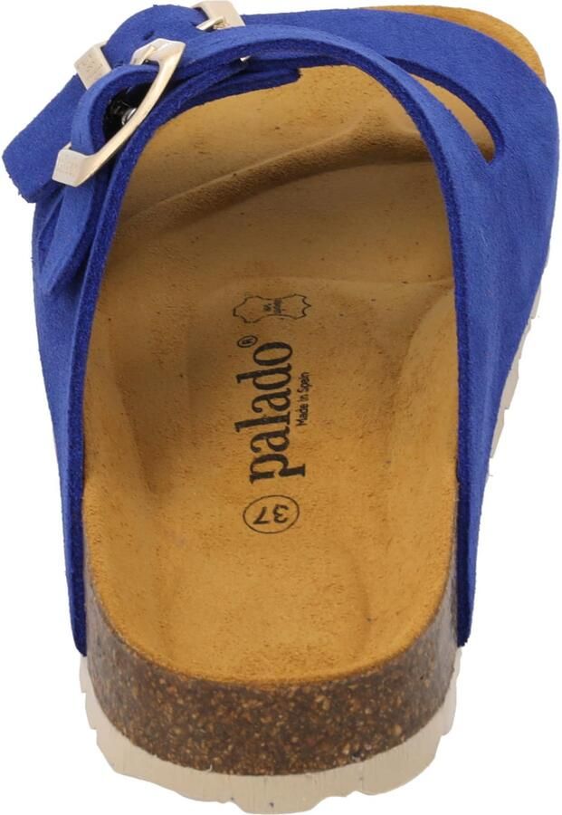 Palado Muiltjes ' Korfu Suede Premium Leather' blauw - Foto 2