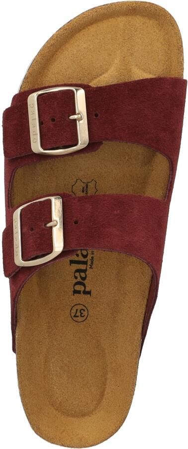 Palado Muiltjes ' Korfu Suede Premium Leather' bordeaux - Foto 4