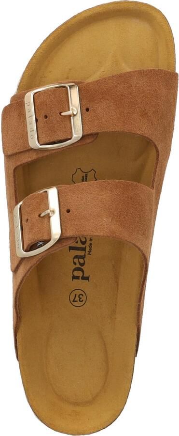 Palado Muiltjes ' Korfu Suede Premium Leather' bruin - Foto 4