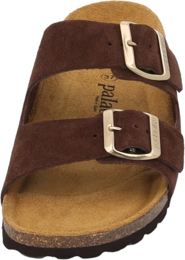 Palado Muiltjes ' Korfu Suede Premium Leather' chocoladebruin - Foto 2