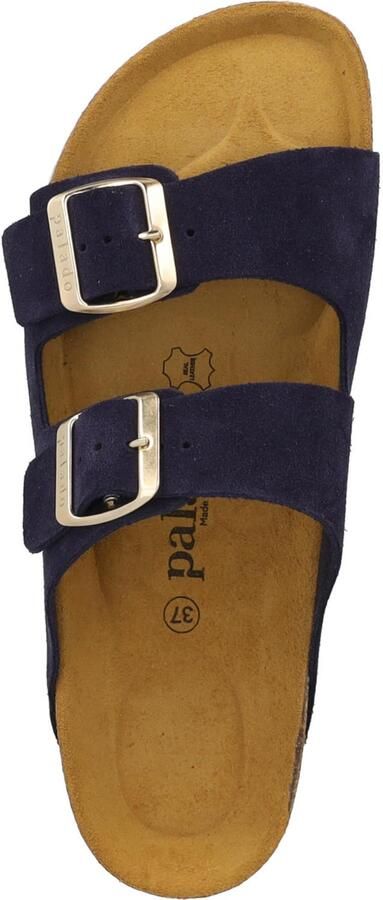 Palado Muiltjes ' Korfu Suede Premium Leather' donkerblauw - Foto 4