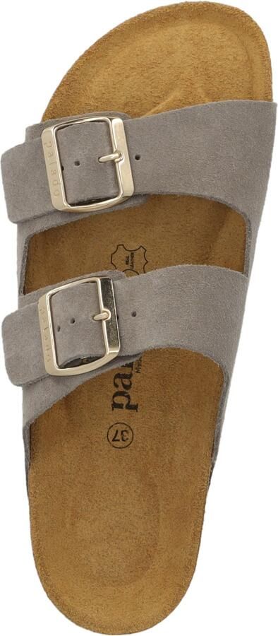 Palado Muiltjes ' Korfu Suede Premium Leather' grijs - Foto 4
