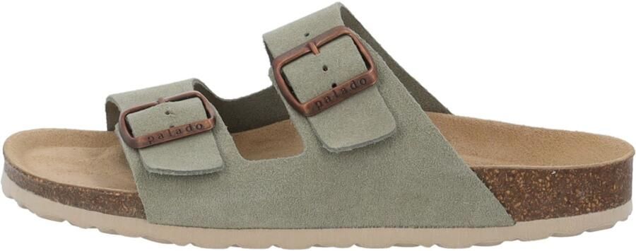 Palado Muiltjes ' Korfu Suede Premium Leather' groen - Foto 5