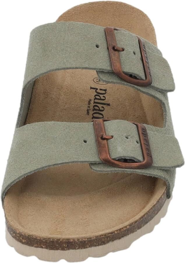 Palado Muiltjes ' Korfu Suede Premium Leather' groen - Foto 2