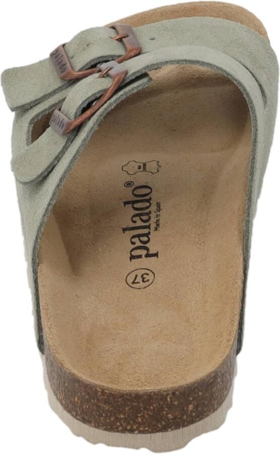 Palado Muiltjes ' Korfu Suede Premium Leather' groen - Foto 3