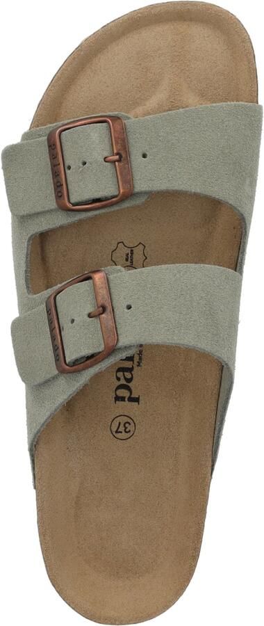 Palado Muiltjes ' Korfu Suede Premium Leather' groen - Foto 4